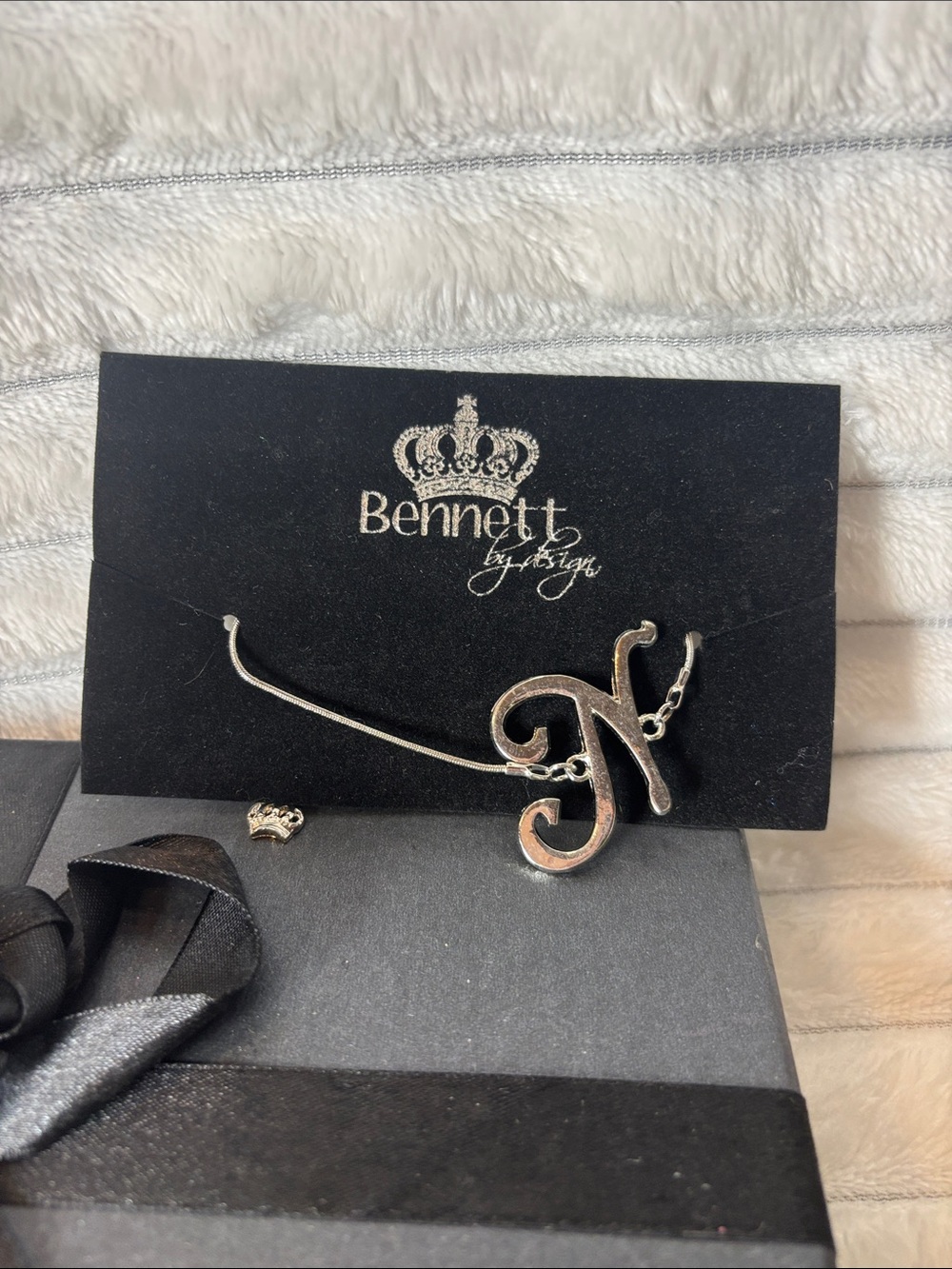 Bennett by Design Silver Initial "Nβ Bracelet NWT